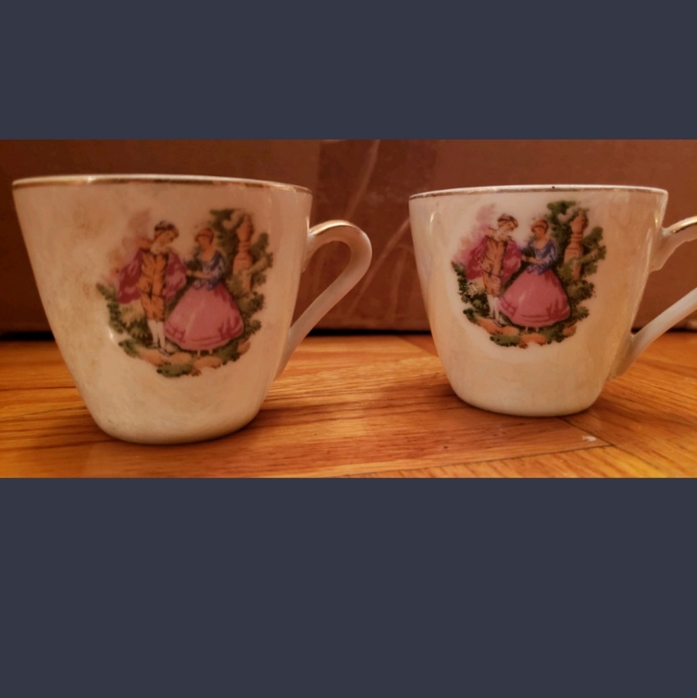 Romeo & Juliet Vintage porcelain Victorian tea coffee set